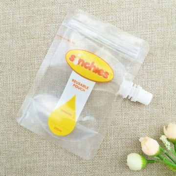 Custom juice-bag and zipper food packaging spout-bag