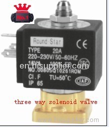 3 Way Copper Ip65 Water Air Oil Viton Sealer Direct Acting Mini Solenoid Valve 