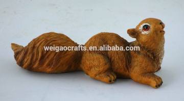 resin squirrel statues garden home decoration ornaments crafts