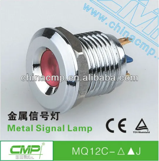 CMP 12mm waterproof multicolor led indicator light ip67