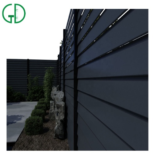 Outdoor Plastic Deck Tiles GD Aluminium Fencing Slat Horizontal Rail Manufactory