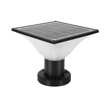 High Quality Outdoor Post Garden Gate LED Solar Pillar Light with Remote Control
