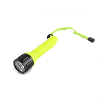Lâmpada de tocha de mergulho Tactical LED profissional e interruptor rotativo no meio do corpo para acampamento e mergulho, feito de material de abds de chip XPE