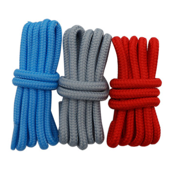 Shoelati intrecciati rotondi di grigio rosso personalizzato di diametro 6 mm - Weiou Company
