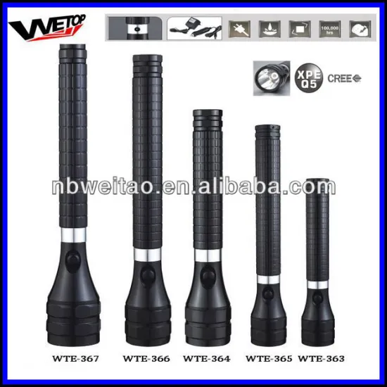 Aluminium cree XPE-Q5 Rechargeable LED Torch