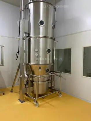 Instant coffee fluid bed granulator for instant beverages