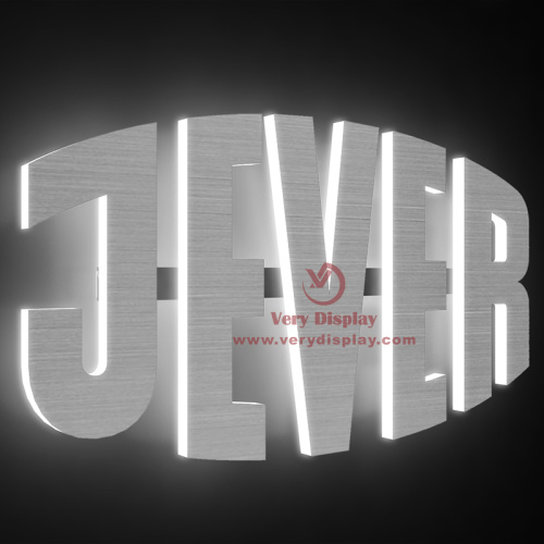 Segno di logo metallico jever 3D