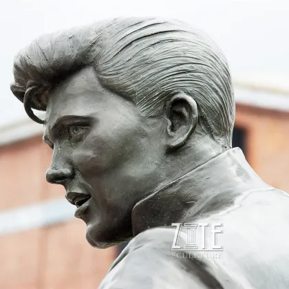 Custom life size metal bronze billy fury sculpture