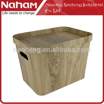 NAHAM Hot New product for 2016 wood storage basket in round shape
