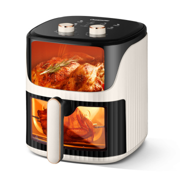 Smart Kitchen Appliance: Health Oil Viewable Fryer Machine with Air Fryer Accessories, 5.5L Capacity