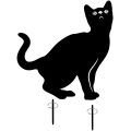 3 Pack Metal Cat Decorative Garden Stakes