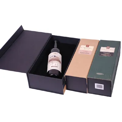 Collapsible Rigid Brand Wine Packaging Box