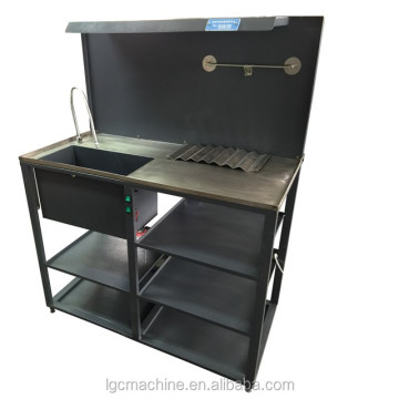 Stainless Steel Diesel Fuel Tank Cleaning Workbench for Injector and Pump Repair