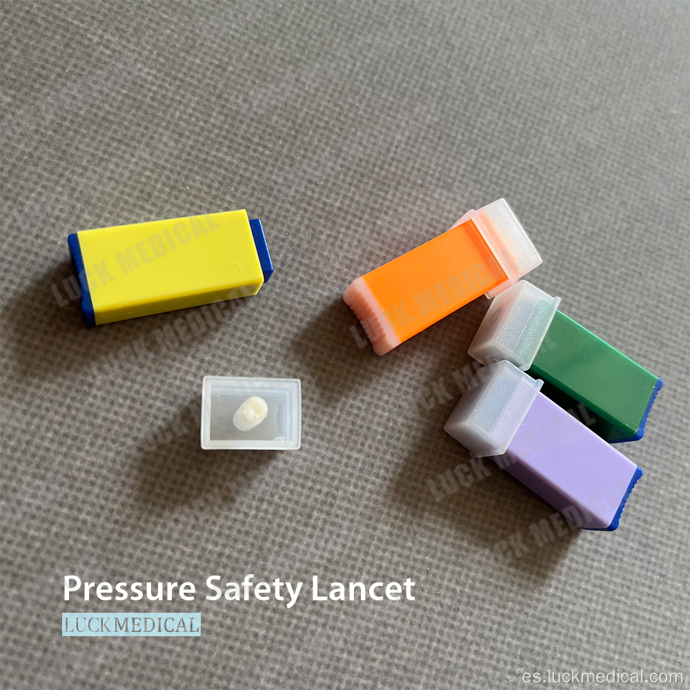 Safety Presione el dispositivo Lancets Active