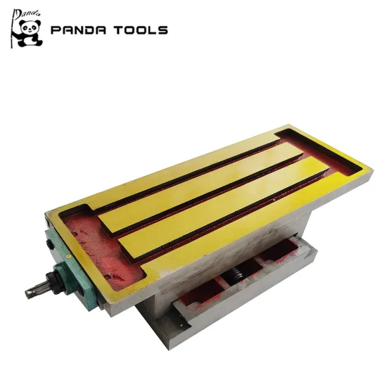 Two-Axis XY Dovetail Slide Table with Cast Iron Guides for Milling and Drilling Machines