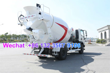 Euro5 Tri-Ring 3CBM 4CBM 5CBM 6CBM 4x2 Cement Concrete Mixer Truck for Ethiopia