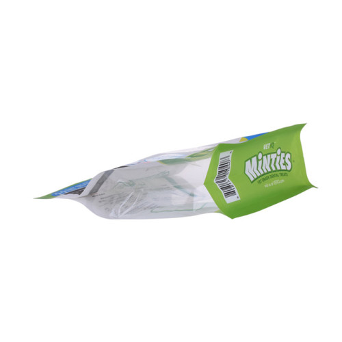 Recycling pet treat pouch with side gusset window