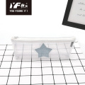 Simple star pattern cute PVC pencil case