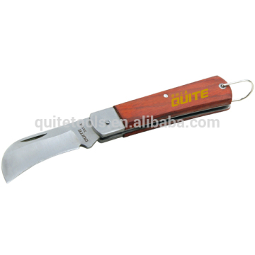wooden handle electrician's knife