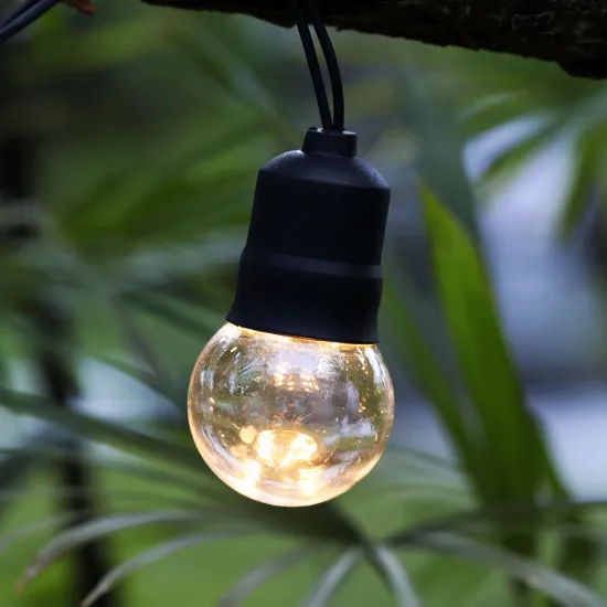 E27 LED Outdoor String Lights LED Edison Vintage Plastic Bulbs Decorative LED Cafe Patio Light Bistro Lights