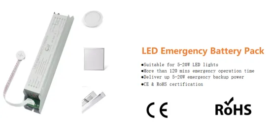 Emergency LED tube light inverter with battery pack