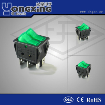 boat rocker switch with light