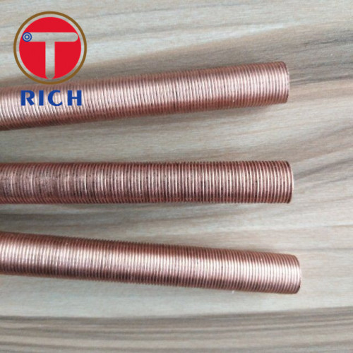 Seamless Copper Low Fin Tube C10200 B75