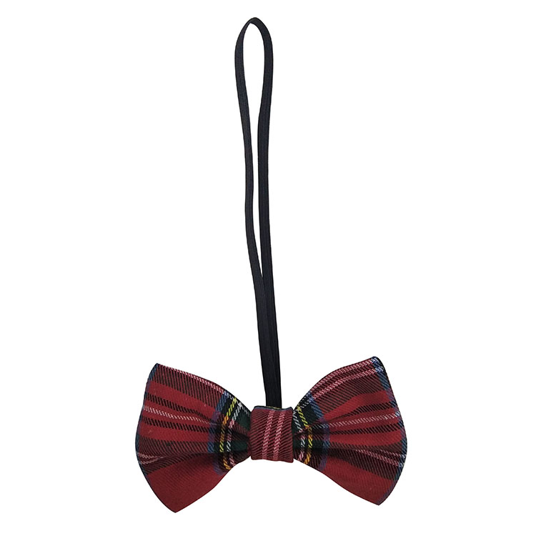 Christmas small cat bow tie plaid