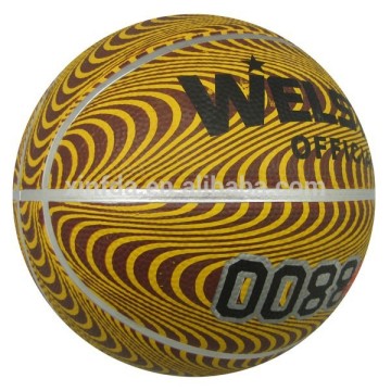 Top Seller Custom Wavy Full Printed Rubber Basketball