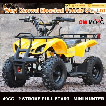 QWMOTO 49cc 2 stroke mini ATV 50cc kids quad pull start mini Quad bike