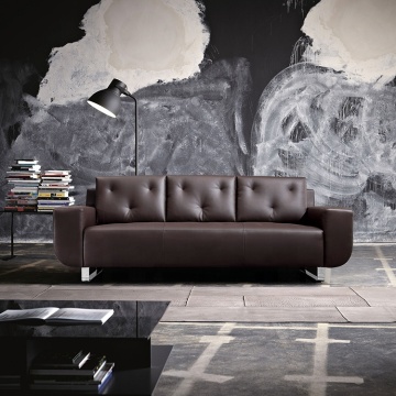 Latest Luxury Office Commercial 3-Seater PU Sofa Set