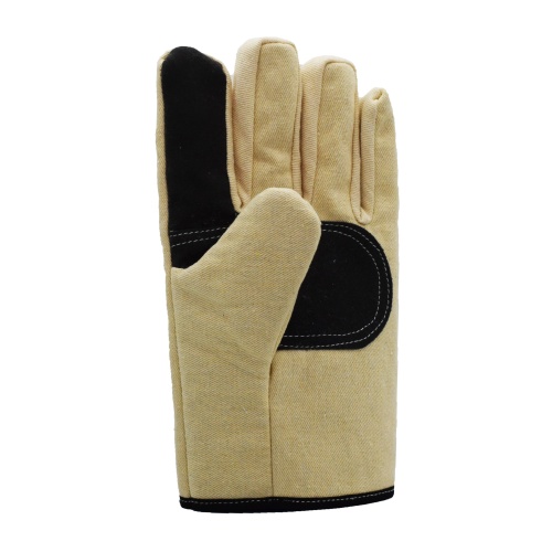 24-Line Yellow Canvas Thick Protective Gloves