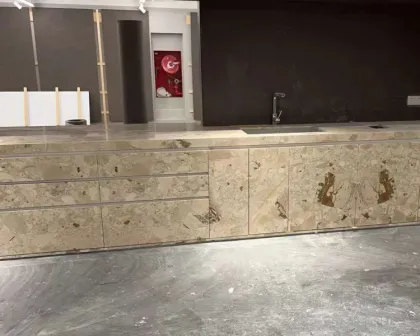 Customized Cream Marble Slab Ceppo Romano for Modern Villa Countertops with 1-Year Warranty