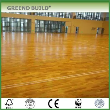 Maple Hardwood indoor flooring for basketball courts