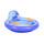 Round Blue Simple Pattern Inflatable Backrest Pool Floats