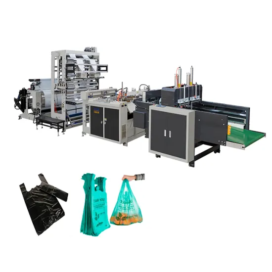 High-Speed Two/Four Line T-Shirt Bag and Garbage Bag Making Machine Factory