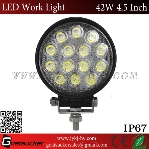 12V 24V 42W 4.5 inch round Tractor/ATV/Offroad LED Work Lights