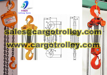 Manual chain hoist details and applications