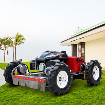 CE EPA Approved All Terrain RC Grass Cutter Rubber Tracks Remote Control Lawn Mower