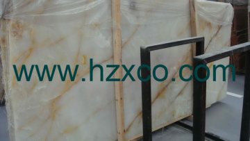 Tiles, Onyx, Red Line White Onyx Slabs, Tile