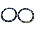 Piezas de reloj de inserción de bisel de aluminio negro de aluminio