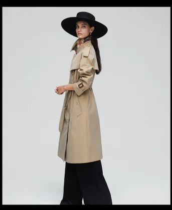 New Casual Women Long Trench Coat