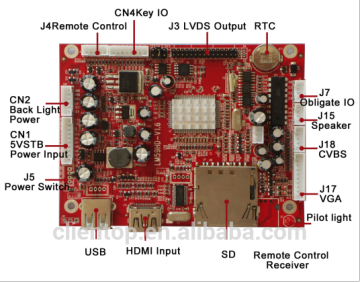 LM59HD hdmi lcd controller board Support video and image display with 1080P