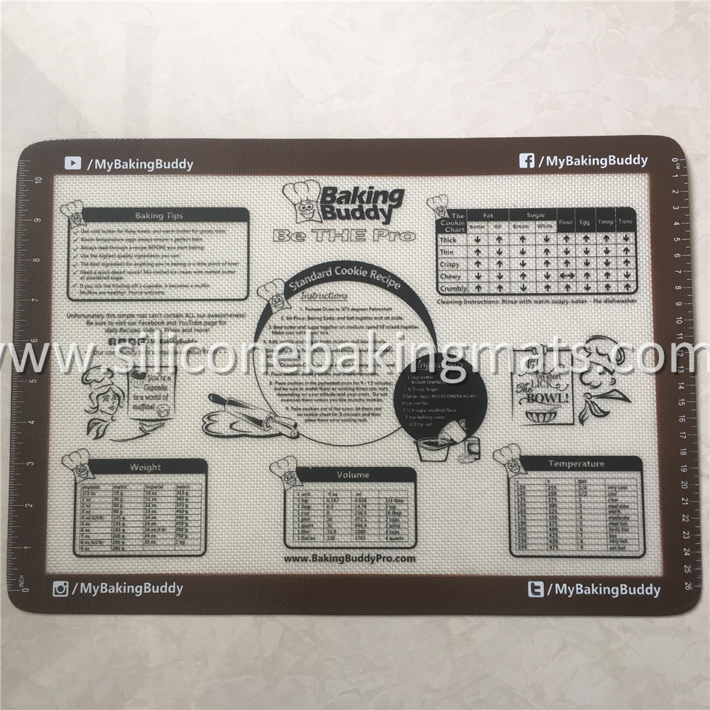 Silicone Baking Mat With Measurements