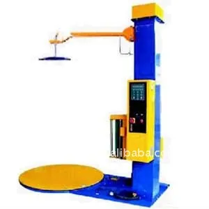 Top pressure stretch film wrapping machine