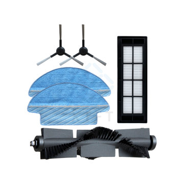 Proscenic LDS-M6 R2 Vacuum Robot Accessories and Consumables: Main Brush, Filter Screen, Edge Brush, Cloth, and Dust Bag