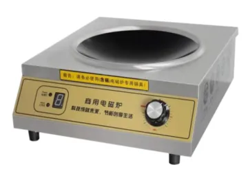 Desktop Concave Induction Cooker Wok Stir Fryer 3.5kw Commercial Induction Heater Cooktop