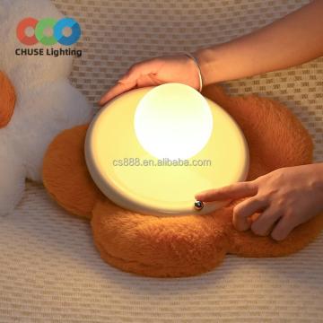 Modern Rechargeable Metal Touch Pearl Night Light for Home Decor
