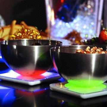 Flashing LED coaster with sound sensor from China manufacturer and supplier