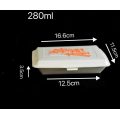 280ml Orange Disposable Clamshell Paper Lunch Box